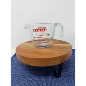 Pyrex 1 Cup Measure Cup 508 Red Letter Metric Pour Spout Open Handle